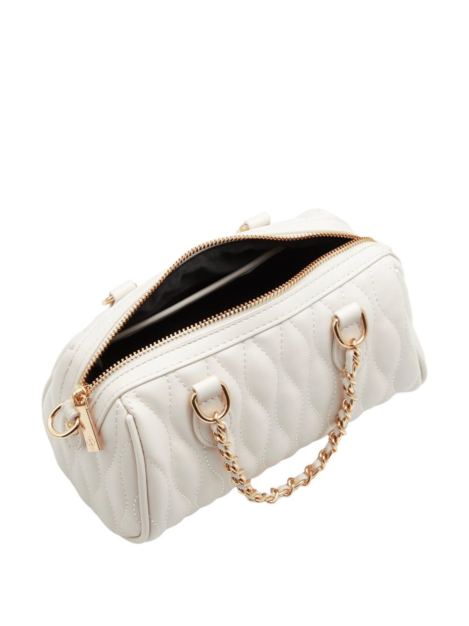 Call It Spring White Textured Small Handbag