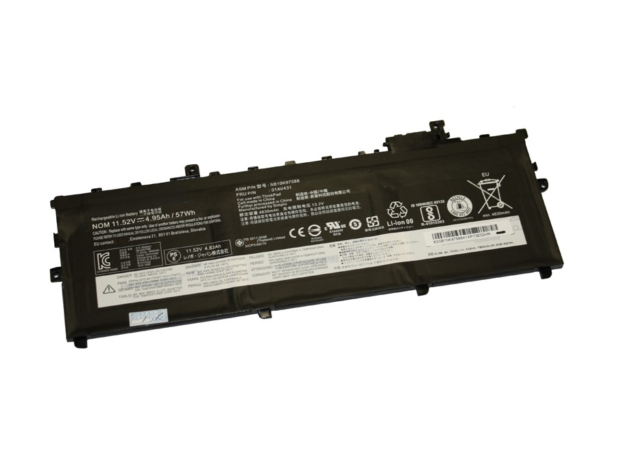 Powerwarehouse New SB10K97587 Replacement Battery for Lenovo Thinkpad X1 Carbon 5th Gen 11.52V 4950mah