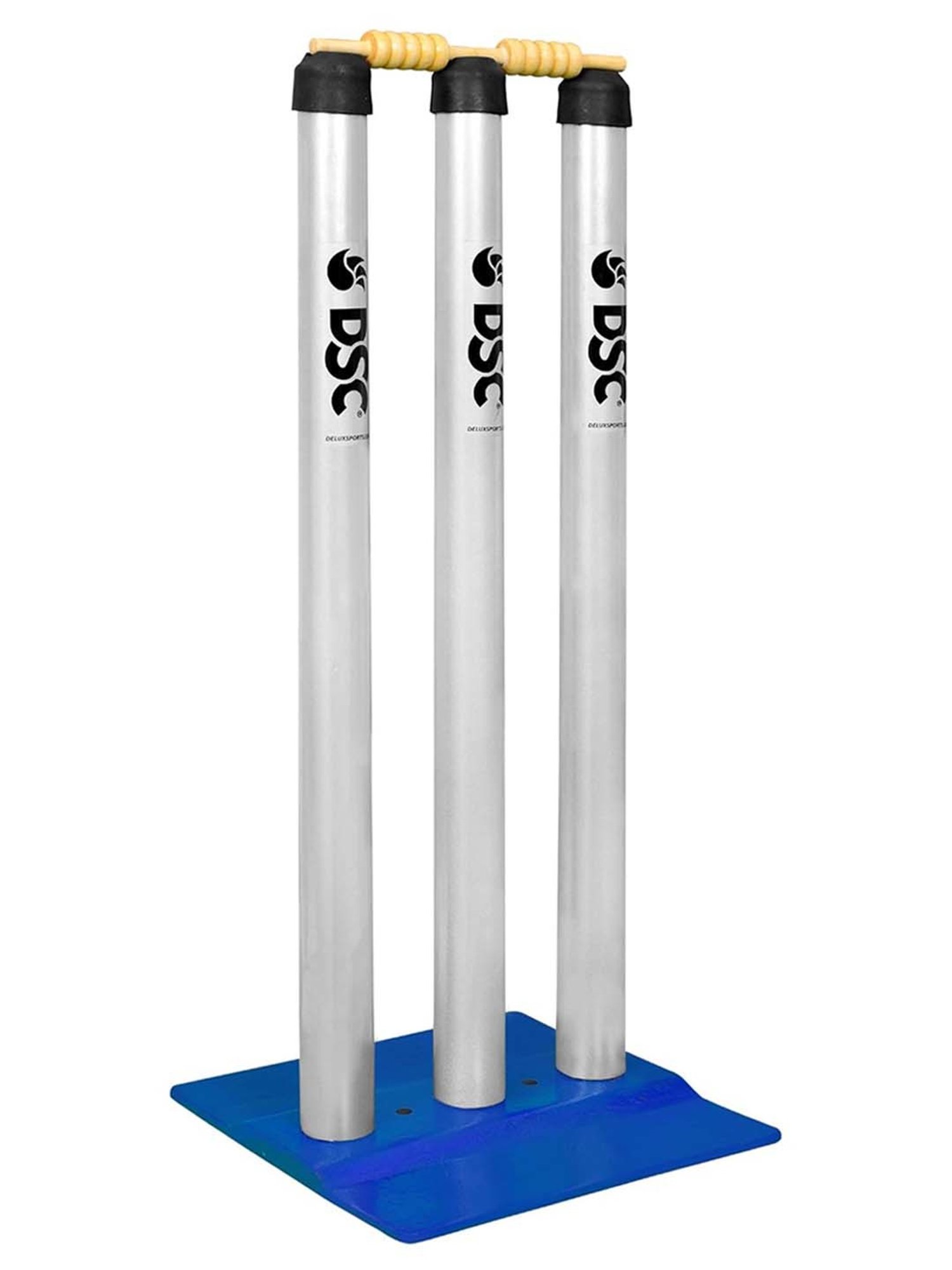 DSC Metal Cricket Stumps Set with Bails Size - Adult