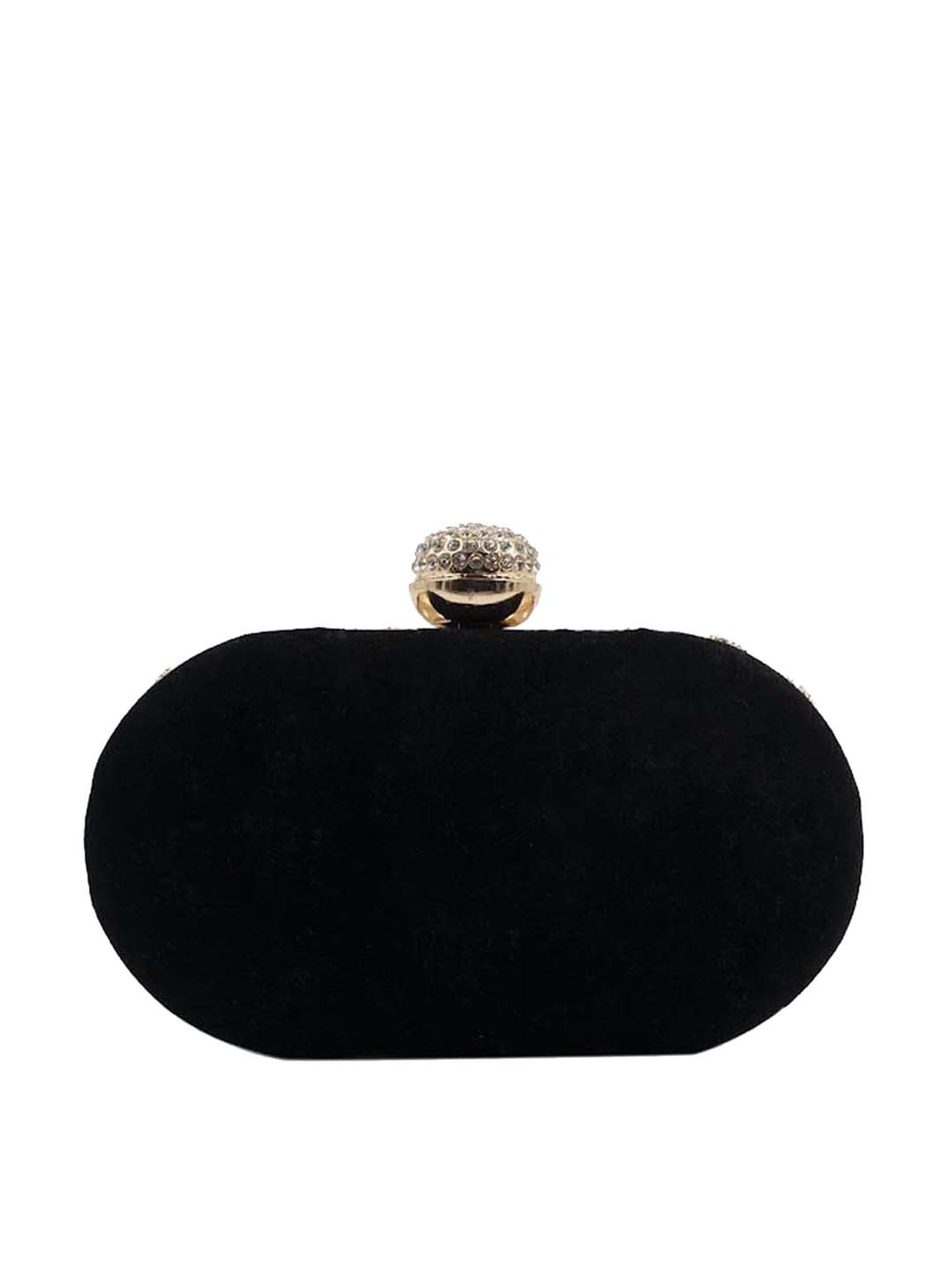 Sugarcrush Black Embellished Clutch
