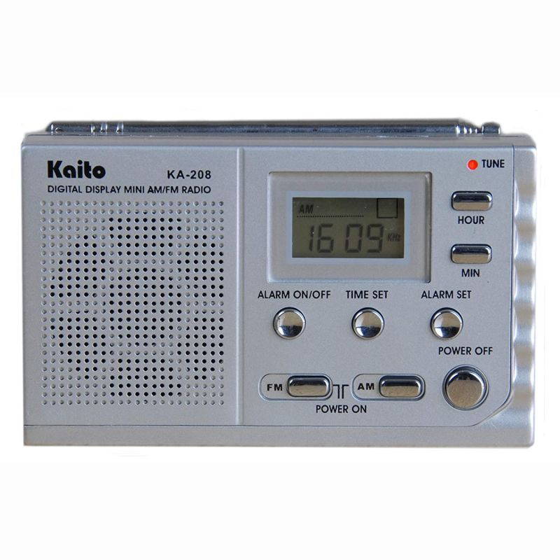 Kaito KA208 Super Mini Size AM/FM Radio with LCD Digital Display for Fine Tuning