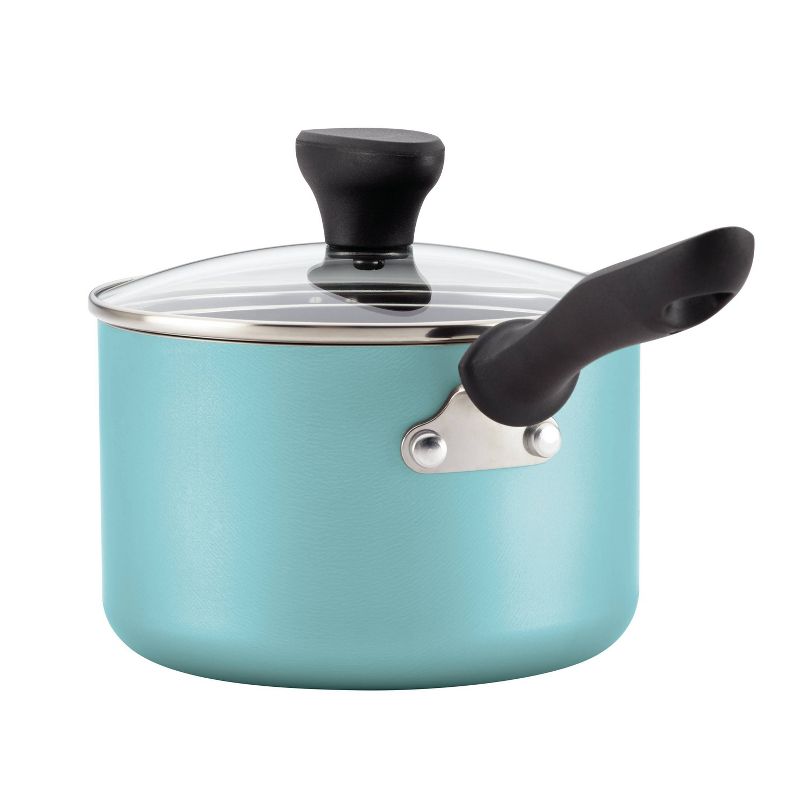 Farberware Reliance 2qt Aluminum Nonstick Covered Saucepan - Aqua