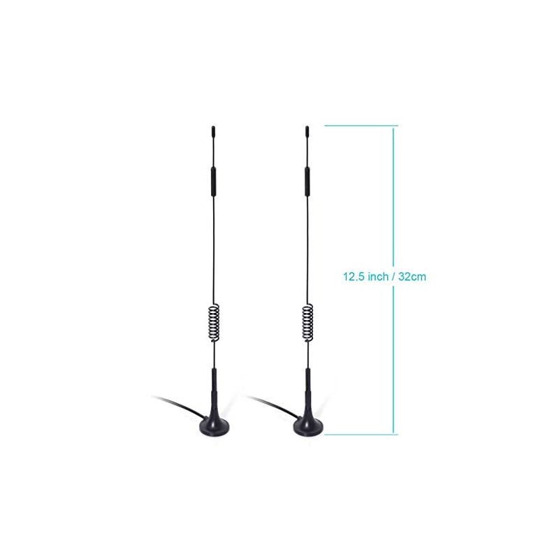 4G LTE 7dBi Magnetic Base SMA Male Antenna Compatible with 4G LTE Wireless Mobile Router Cellular Gateway Modem Home Phone Hotspot Mobile Cell Phone Signal Booster Repeater Cellular Amplifier