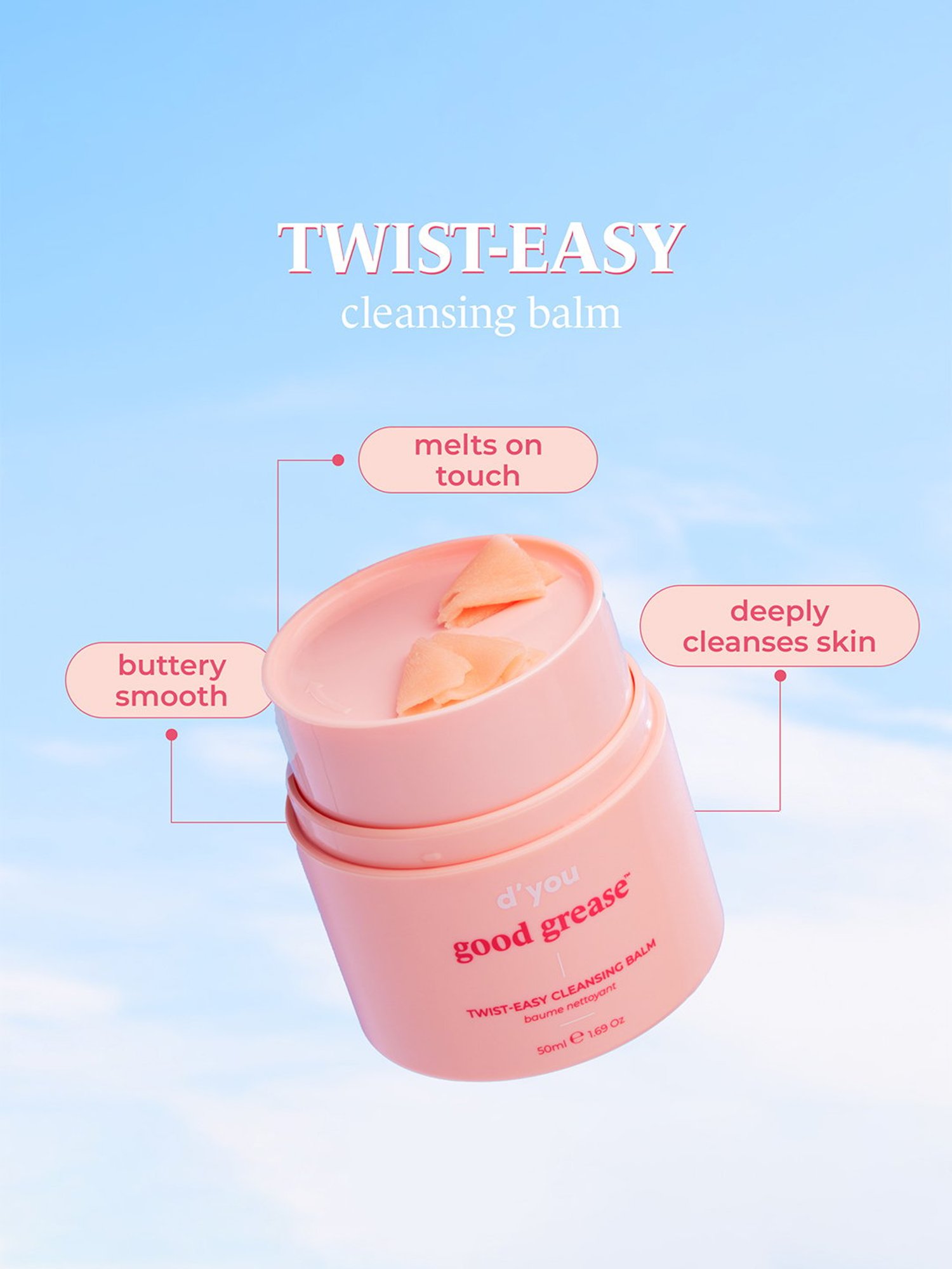 D'You good grease Twist-Easy Cleansing Balm - 50 ml