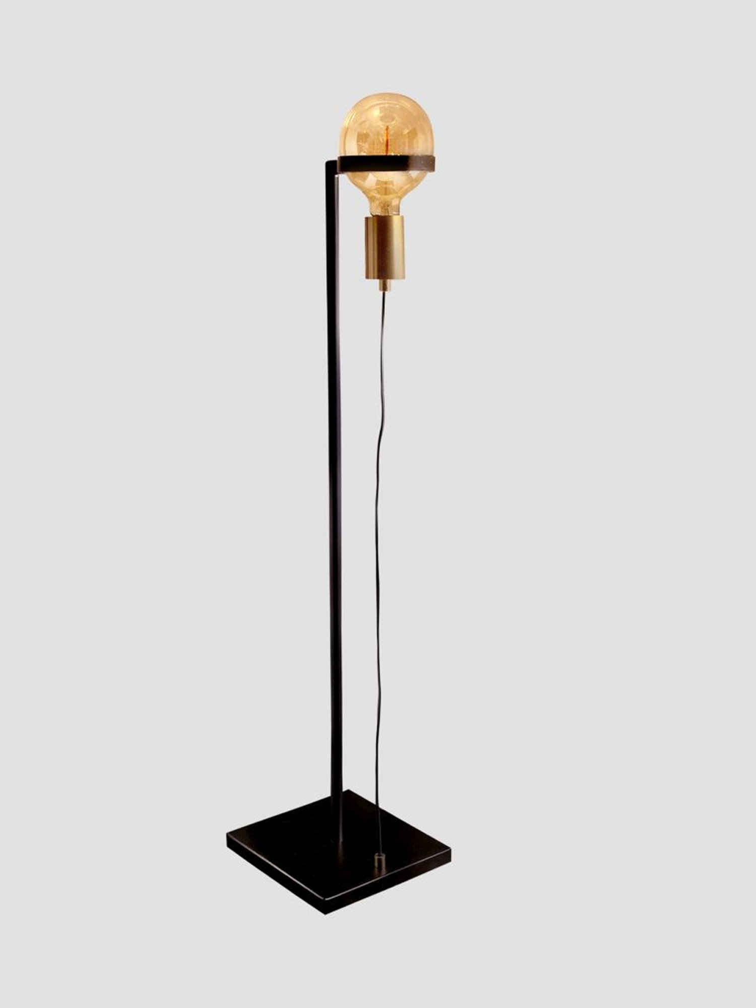 Kapoor Lamp Shades Black & Matt Gold Metal Ottelien Matte Floor Lamp