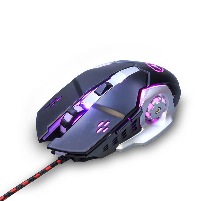 Ajazz AJ110 & GTC 5050 1200/1600/2400/3200 DPI 6 Buttons LED Light Optical Wired Computer Mouses Gamer 6Buttons Gaming Mouse