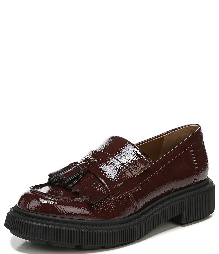 Franco Sarto Jack Kiltie Fringe Tassel Patent Loafers