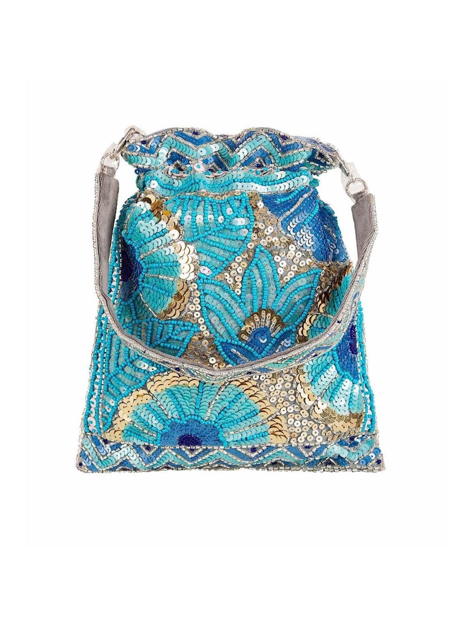 Tarini Nirula Blue Embellished Potli