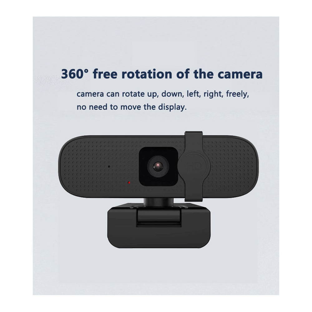 Goaic L24B 2K Webcam with Microphone &  Privacy Cover, Autofocus Full HD Computer Web Camera for PC Desktop Laptop, USB 2.0 Plug & Play for Live Streaming, Online Lessons, Conference, Games