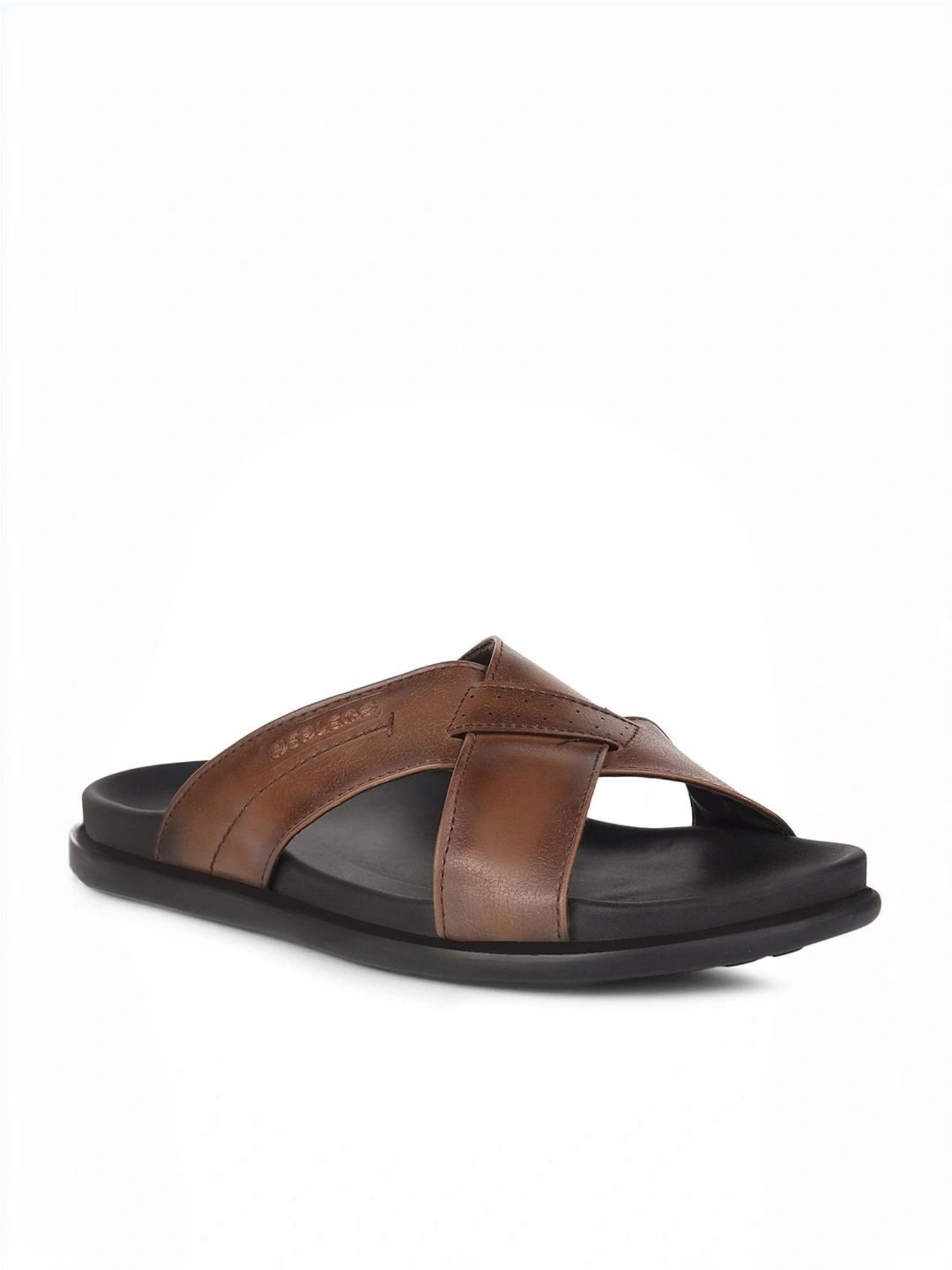 Healers by Liberty Men's Tan Cross Strap Sandals