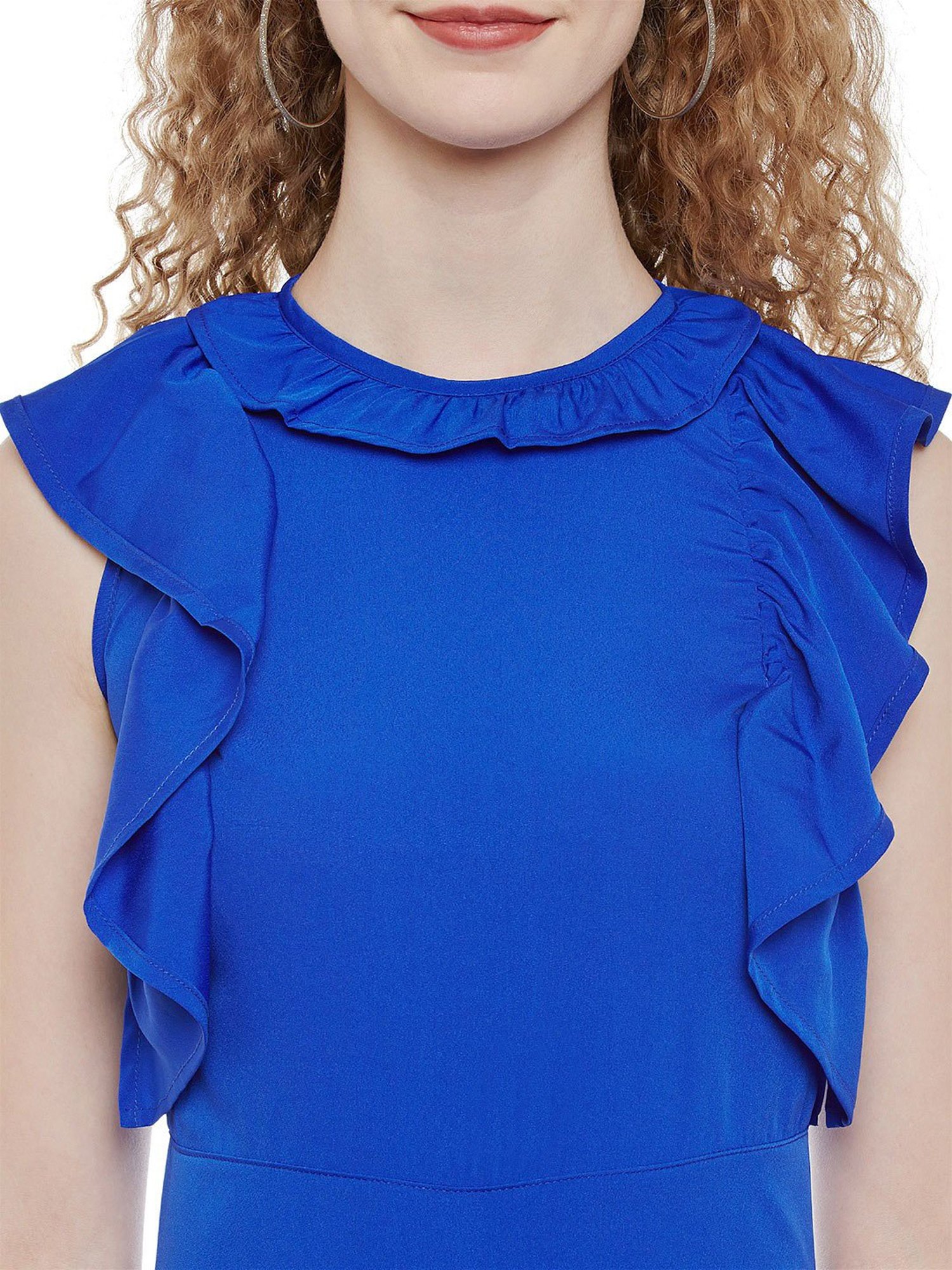 Belle Fille Blue Full Length Jumpsuit