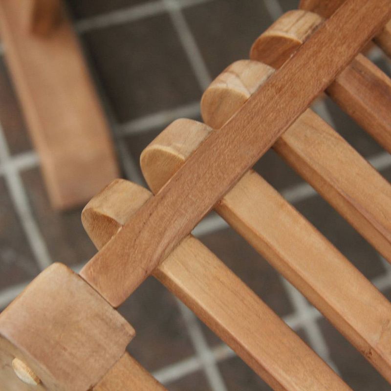 Mosko 3pc Teak Patio Bar Bistro Set - Natural - Cambridge Casual