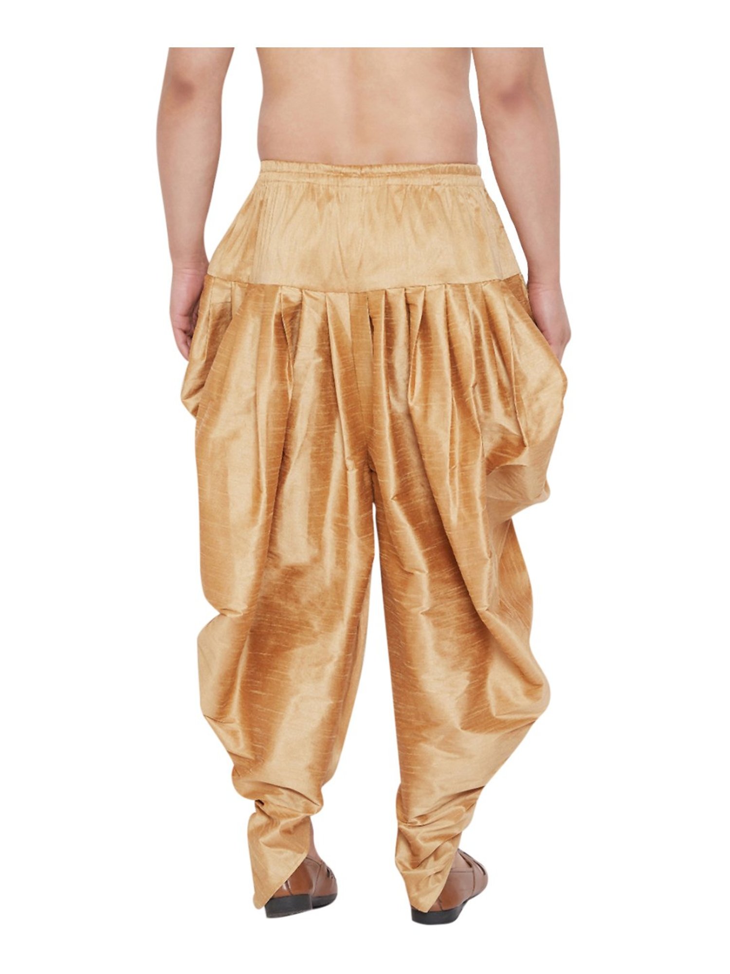 Ramraj ALAMEEN White Cotton Solid Dhotis