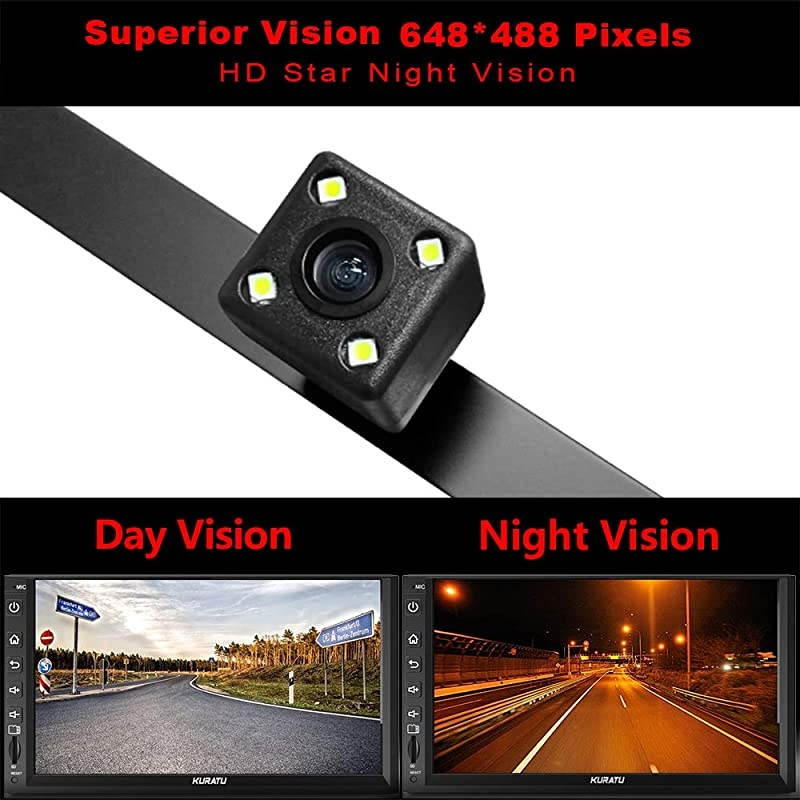 2nd Generation Backup Camera for Cars Pickups Trucks Automotive with 150&deg; Perfect View Angle 4 High Light LED IP 69 Waterproof Universal Car Rear View License Plate Camera