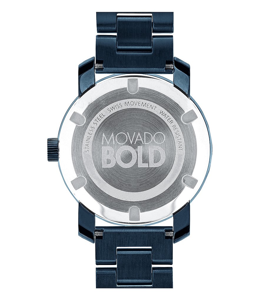 Movado Bold Swiss K1 Crystal IP Stainless Steel Analog Watch