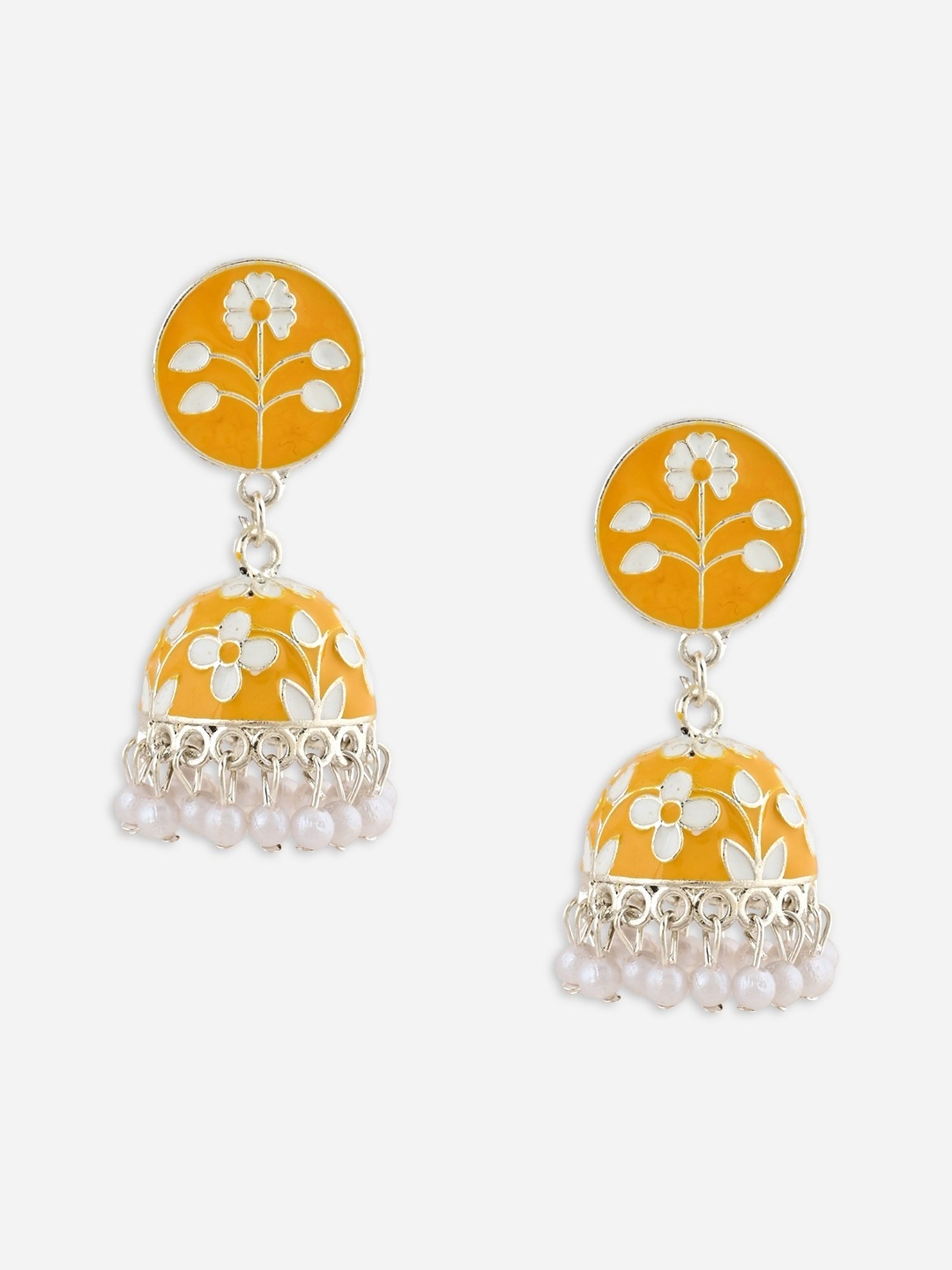 Fida Pink Bridal Kundan Jhumki Earrings for Women