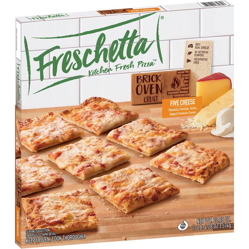 Freschetta Brick Oven 5 Italian Style Cheese Frozen Pizza - 20.28oz