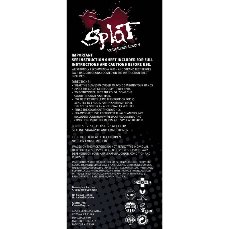Splat Midnight Hair Color - Ruby - 6.0 fl oz