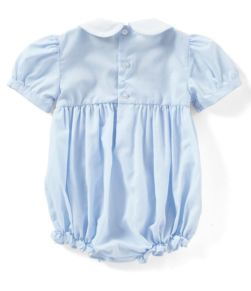 Friedknit Creations Baby Girl 3-9 Months Floral Smock Romper