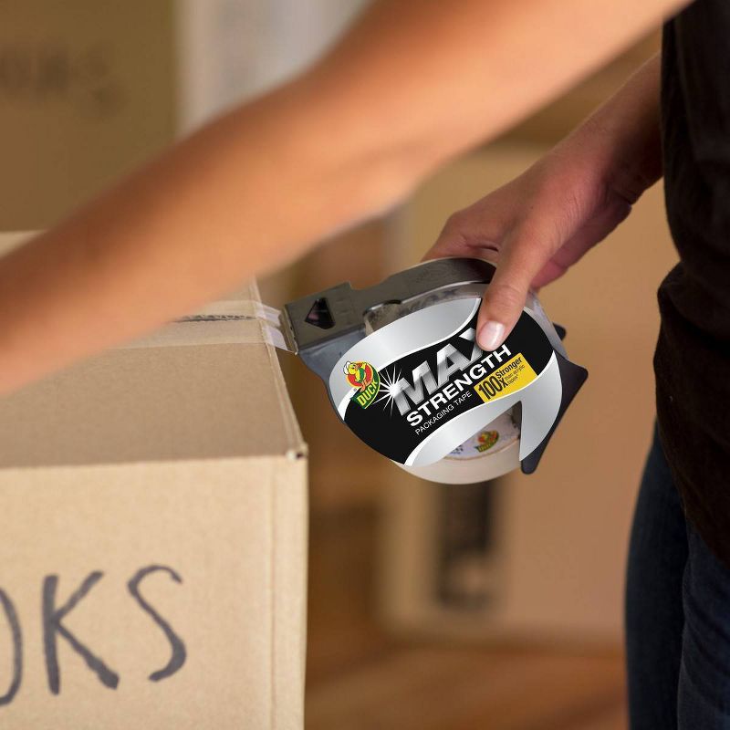 Duck 2pk 1.88" x 54.6yd/Roll Max Strength Packing Tape With Dispenser