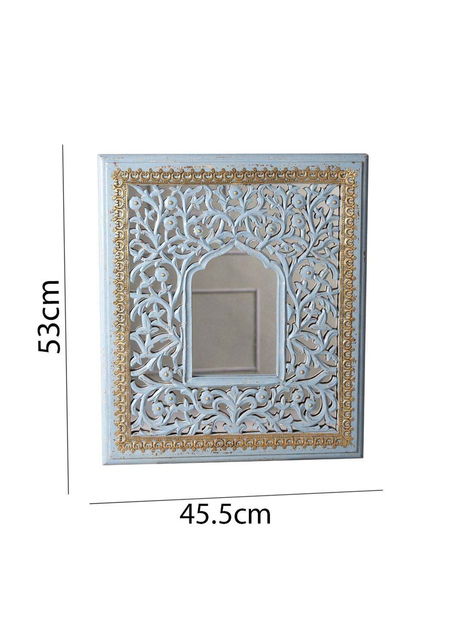 CHRONIKLE Pink Iron Sun Burst Designer Round Wall Mirror