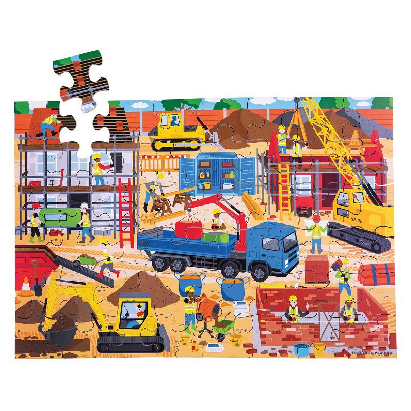 Bigjigs Toys Wooden Floor Puzzle - Ocean, Dollhouse, Farm and Construction