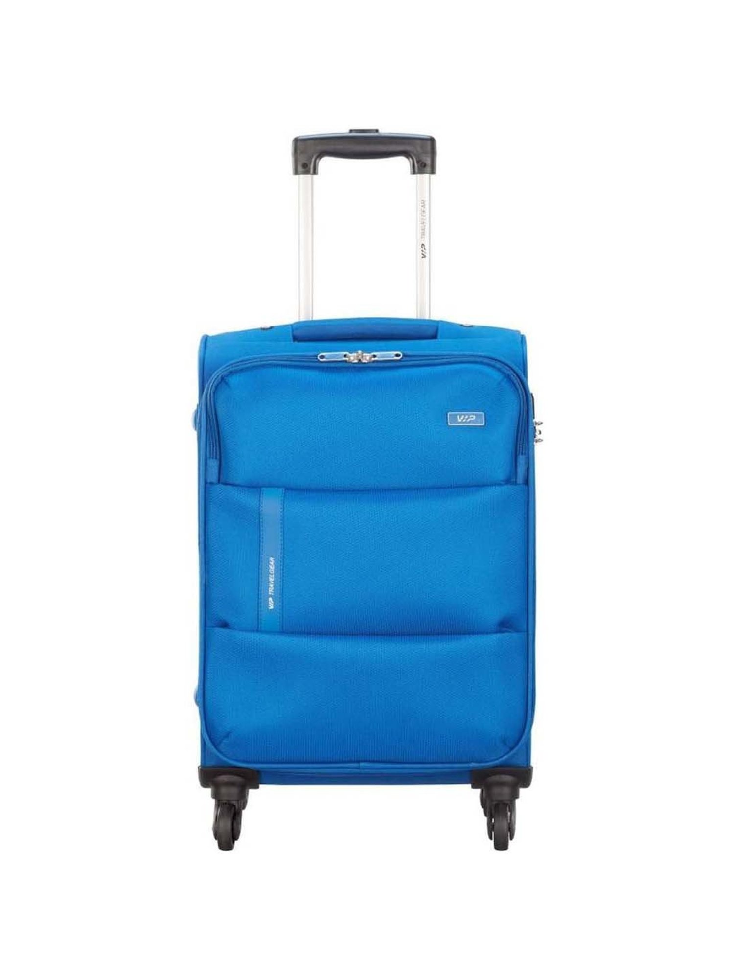 VIP Widget Blue Solid Soft Small Trolley Bag - 27.5 cm