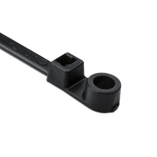HellermannTyton - Cable Tie,Mount Hole,8" x 3/16",Black,50 lb./100pk