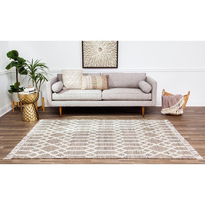 5'X7' Shapes Woven Area Rug - Anji Mountain