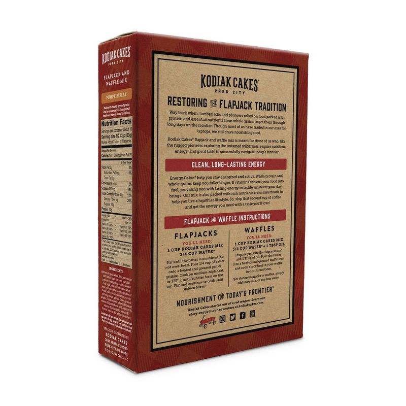 Kodiak Cakes Energy Cakes Pumpkin Flax - 18oz