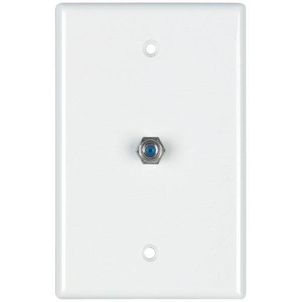 DataComm Electronics, Inc. DAT#322024WH Coax Wall Plate White