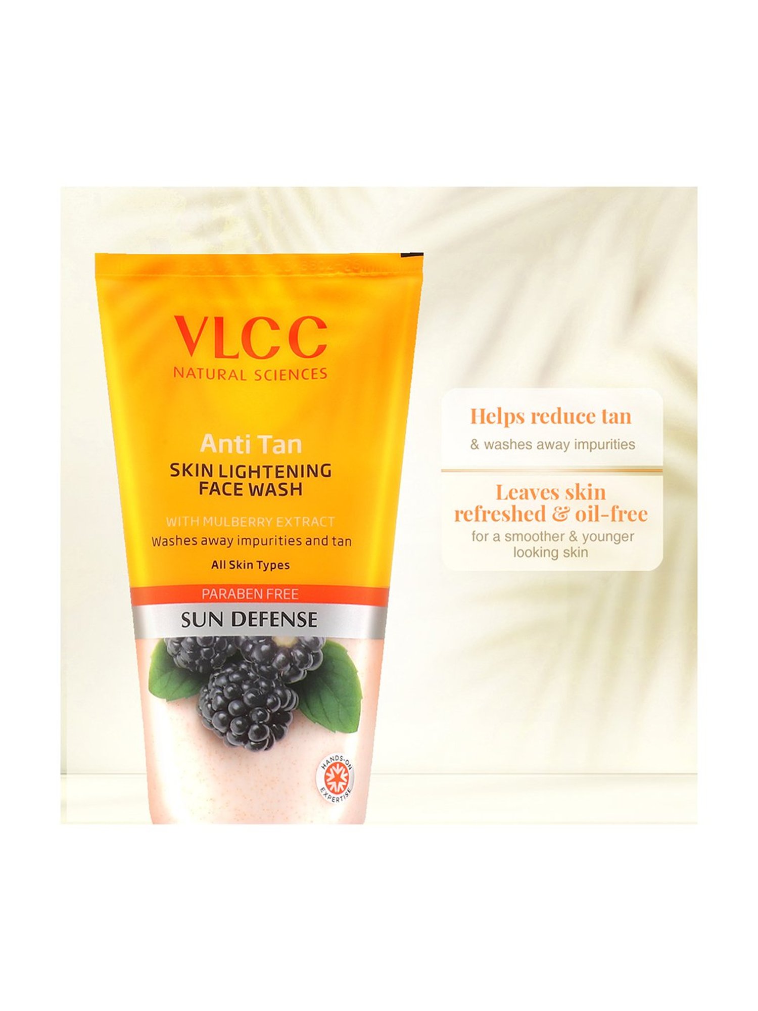 VLCC Neem and Anti-Tan Skin Lightening Face Wash Buy 1 Get 1 Free - Pack of 2