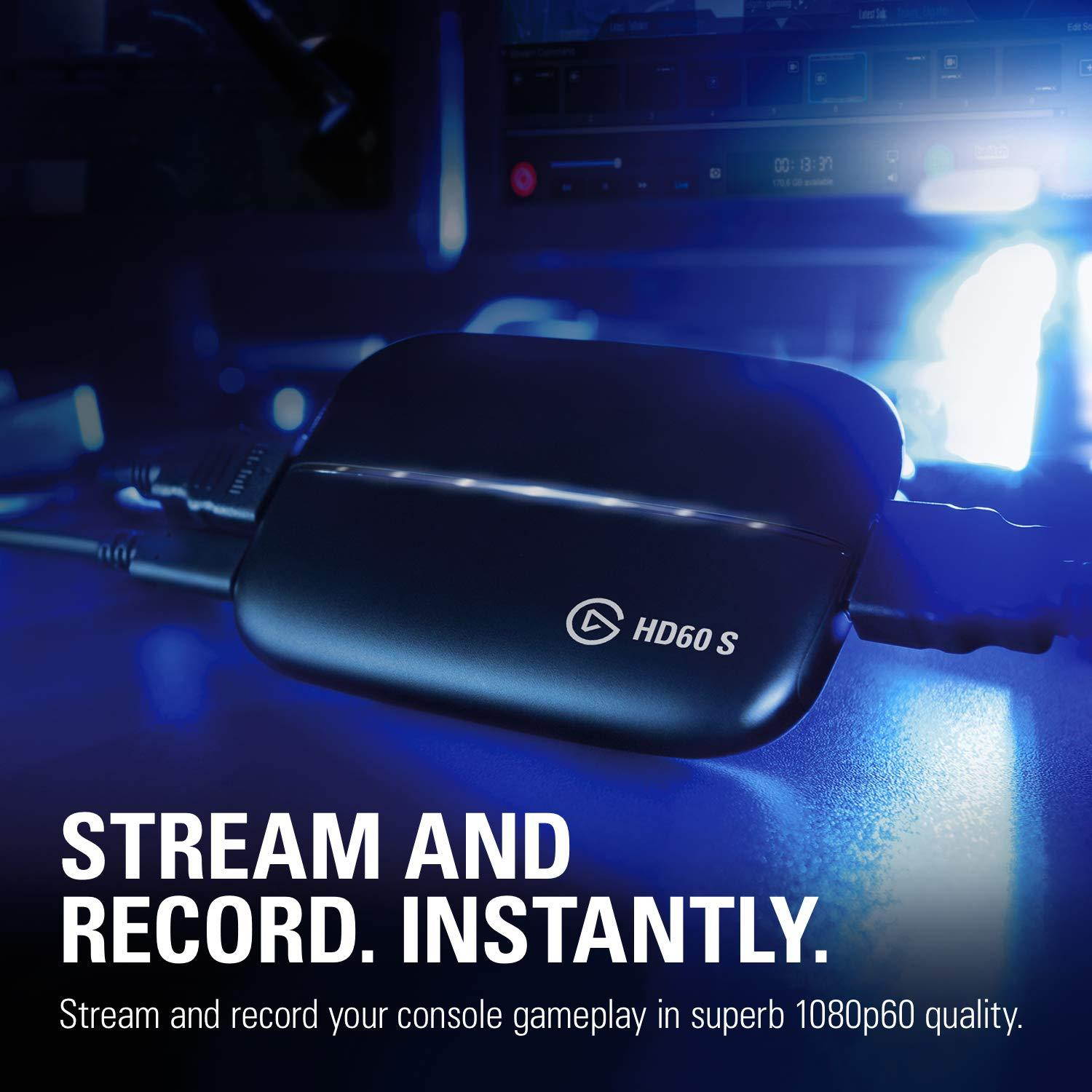 Elgato Game Capture HD60 S - Stream and Record in 1080p60, for PlayStation 4, Xbox One & Xbox 360