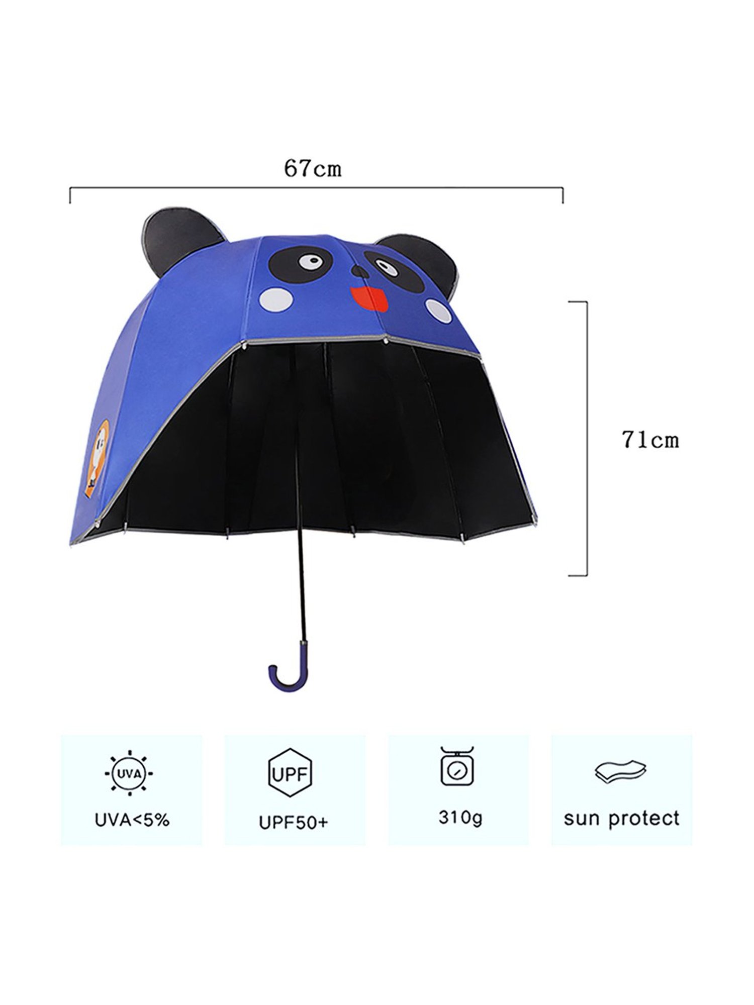 Little Surprise Box LLP Blue Polyester Kids Umbrella