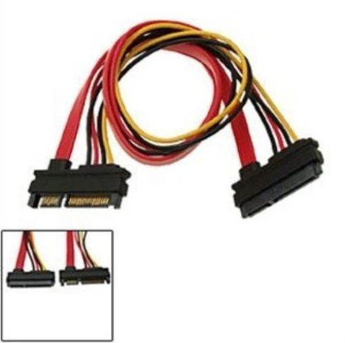22PIN 7+15Pin Male to Female Serial ATA SATA Data Power Combo Extension Cable,7+15 Pin Serial ATA SATA Male to Female Data Power Combo Extension Cable M/F
