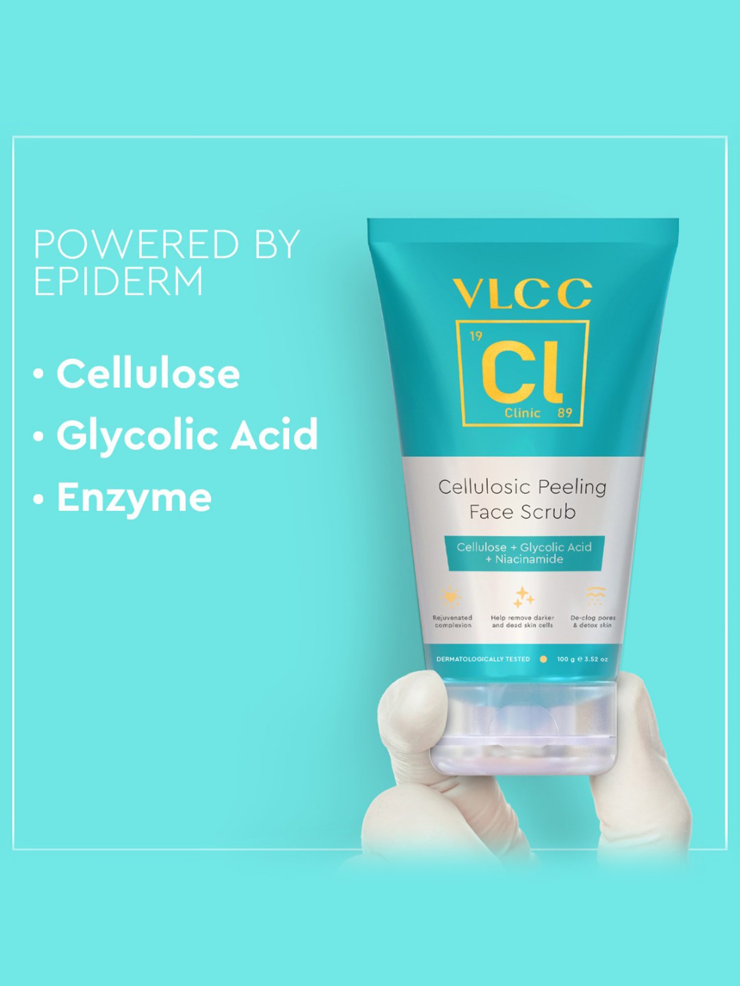 VLCC Clinic Cellulosic Peeling Face Scrub - 100 gm