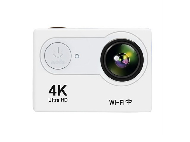 Silver Color Action Sports Mini Camera Ultra HD 4K WiFi Camcorder 1080P/60fps 2inch LCD 170 Degrees Helmet Cam 50M Waterproof Biker Video Camera