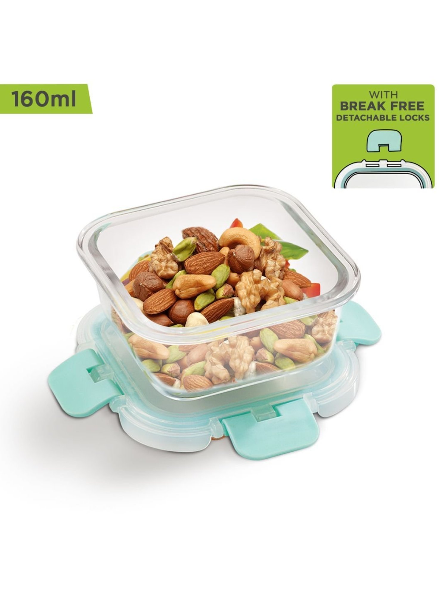 Borosilicate Glass Containers with Lids Microwave Safe Container for Glass Food Storage Containers