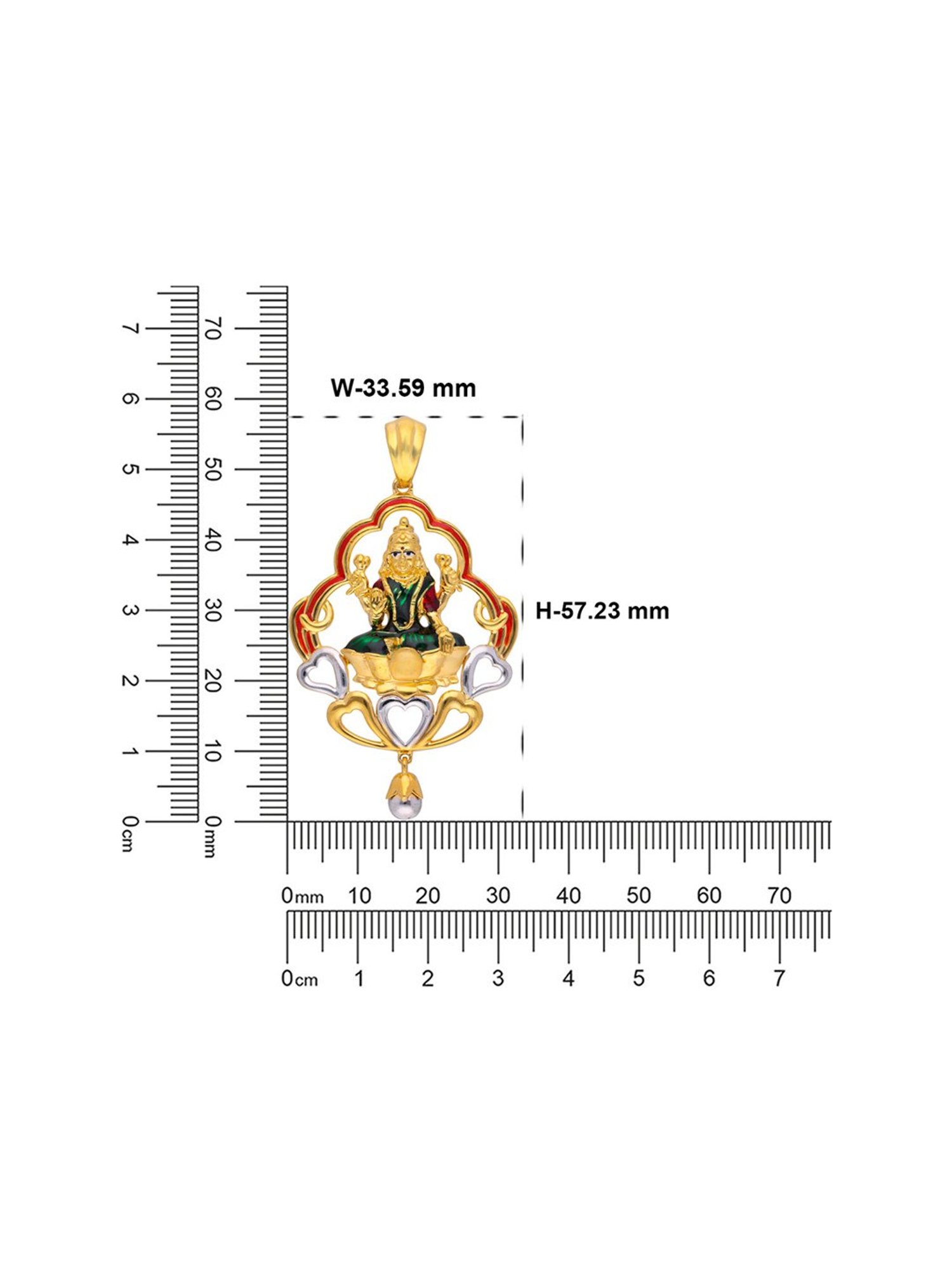 Joyalukkas 22k Love Embrace Gold Pendant