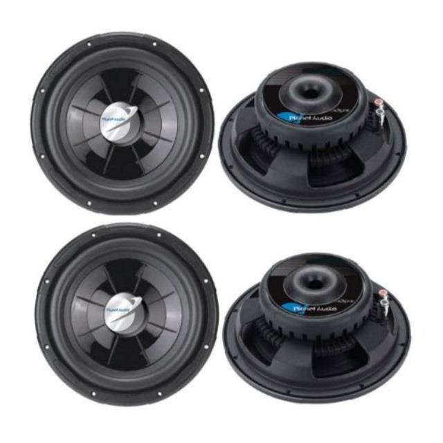 4 planet audio px12 12" 4000w car audio shallow subwoofers subs power woofers