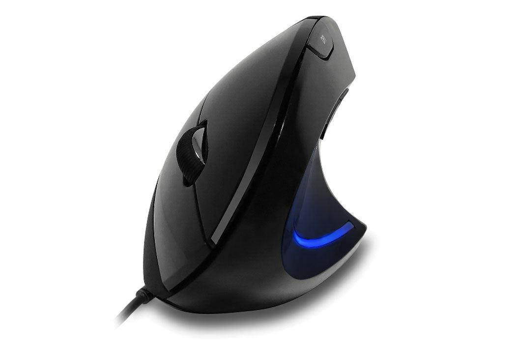 Adesso IMOUSE E1 USB 6-Buttons Vertical Ergonomic Illuminated Mouse