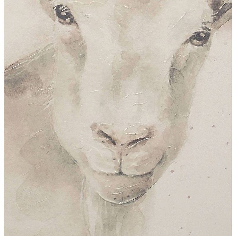 25.74" Lamb Farm Animal Handpainting Decorative Wall Art - StyleCraft