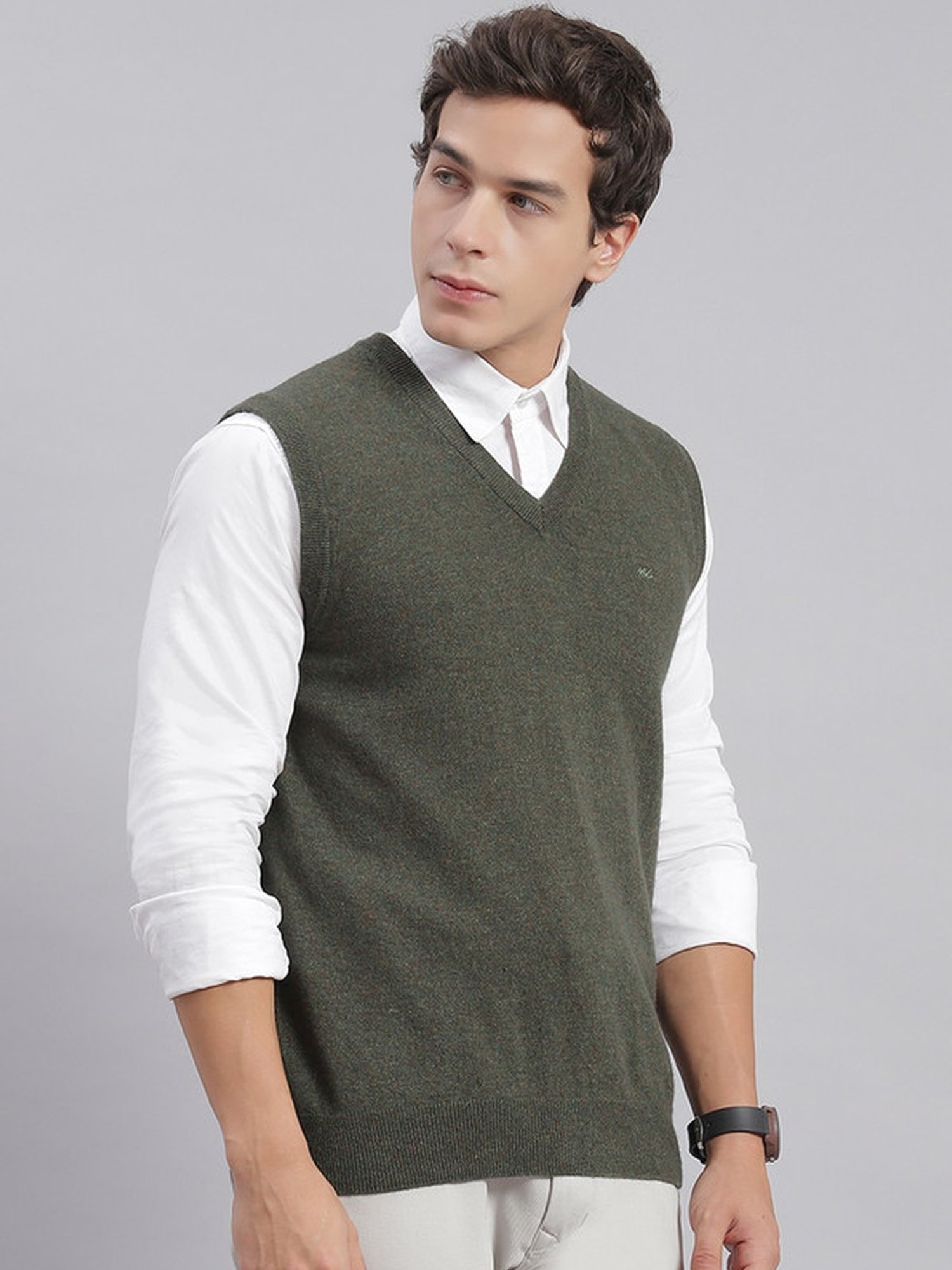 Monte Carlo Green Regular Fit Sweater