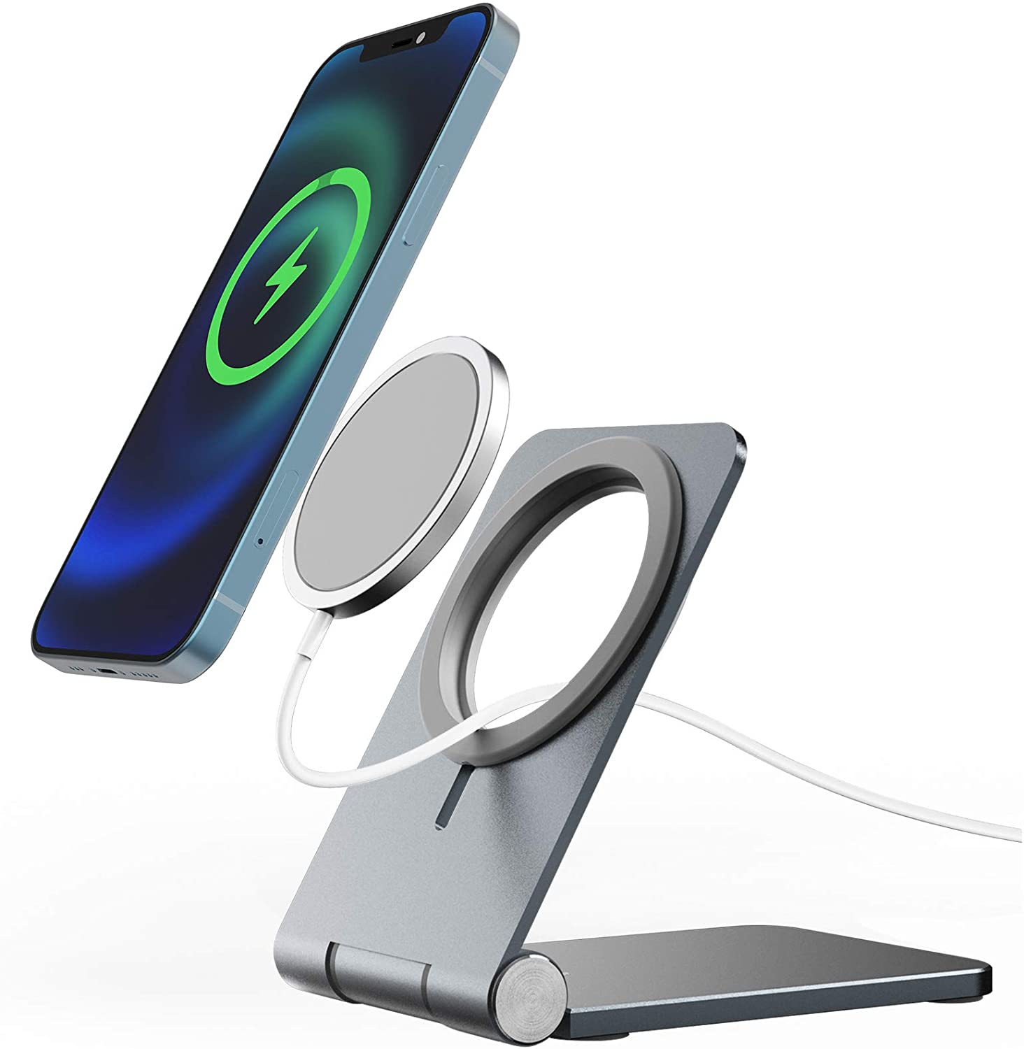 Ochine Stand for Magsafe Charger Adjustable Charging Station Dock for iPhone 12 Pro Max Mini Wireless Charger