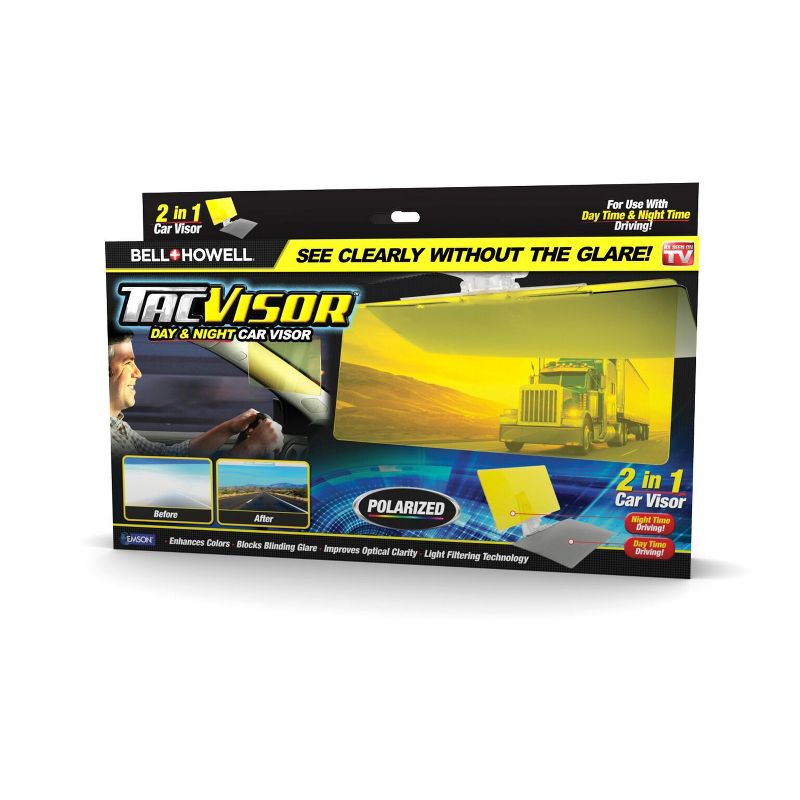 Bell + Howell TacVisor 2-in-1 Day/Night Car Visor