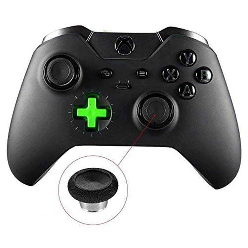 6 in 1 Thumbstick Grips Replacement Parts for  One Elite Controller Compatible with PS4/NS Switch