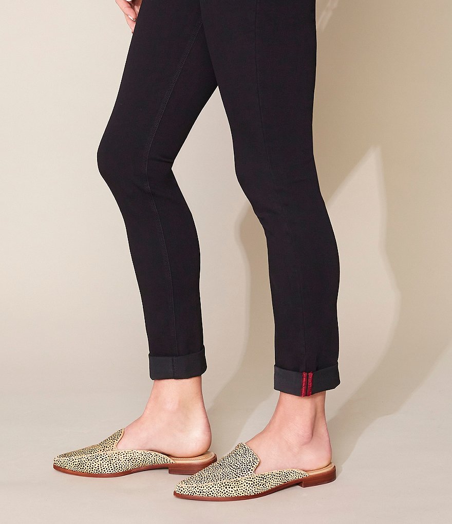 Gibson & Latimer Haydene Cheetah Print Calf Hair Structured Mules