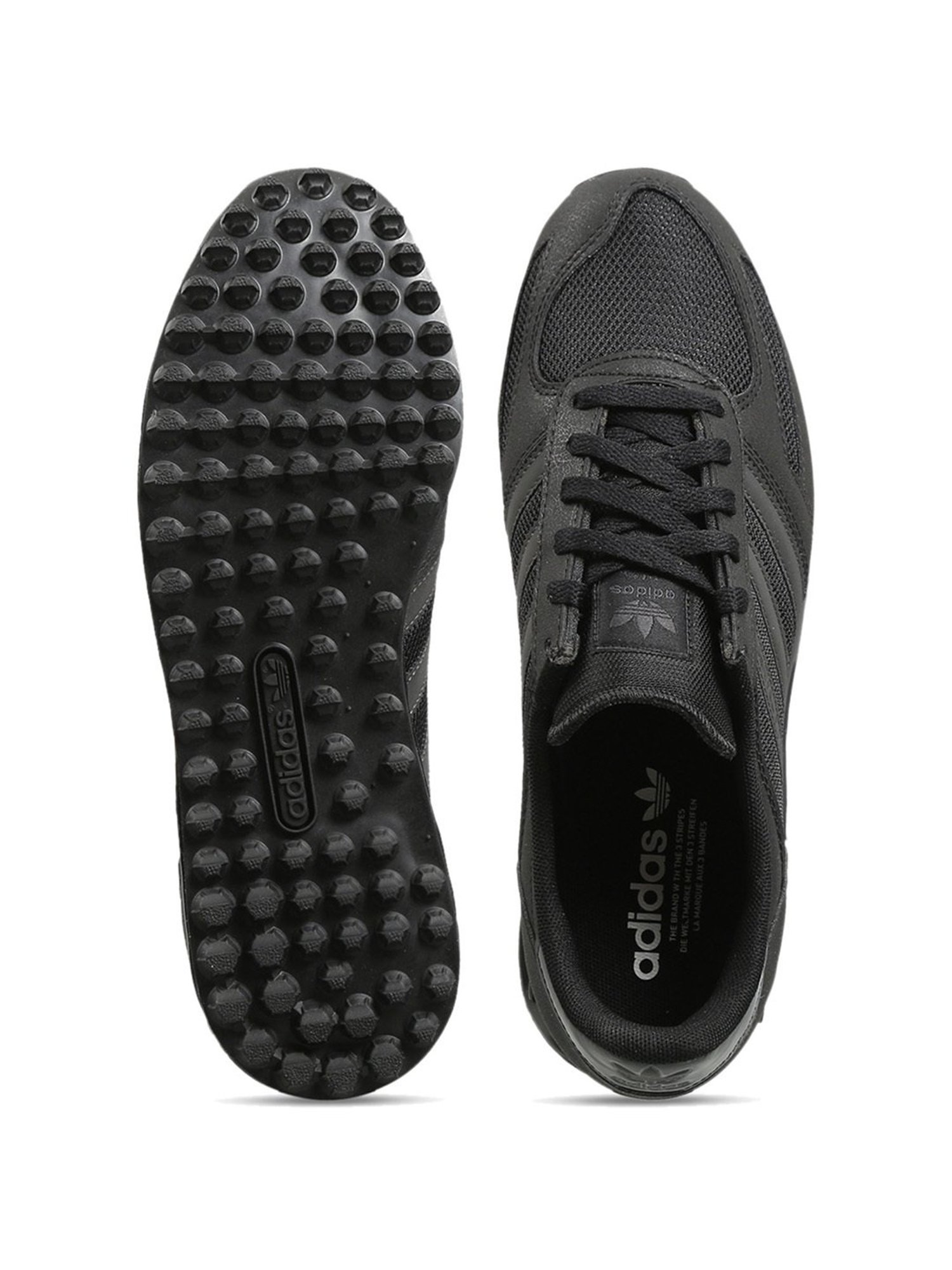 Adidas Originals Men's LA TRAINER Black Casual Sneakers