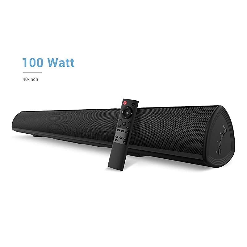 40 Inch Soundbar Bestisan Sound Bar Wireless and Wired Audio Bluetooth 50 TV Speakers with IR Remote Function 2019 Beef Up Version 60 Days Home Trial