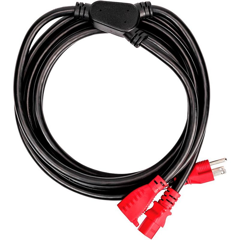 D'Addario Planet Waves IEC to NEMA Plug Power Cable, 10FT 10 ft. Red/Black